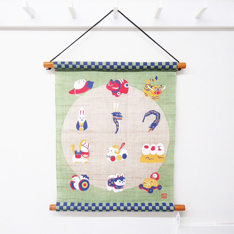 型染タペ60招福十二支玩具